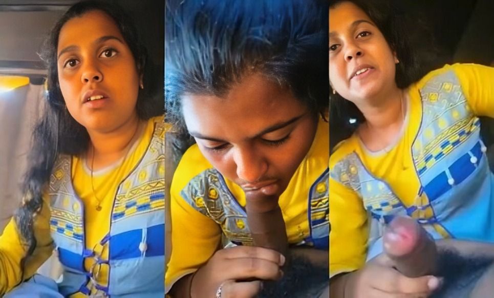 Cute Indian Girl Sucking Lover Dick Yellow