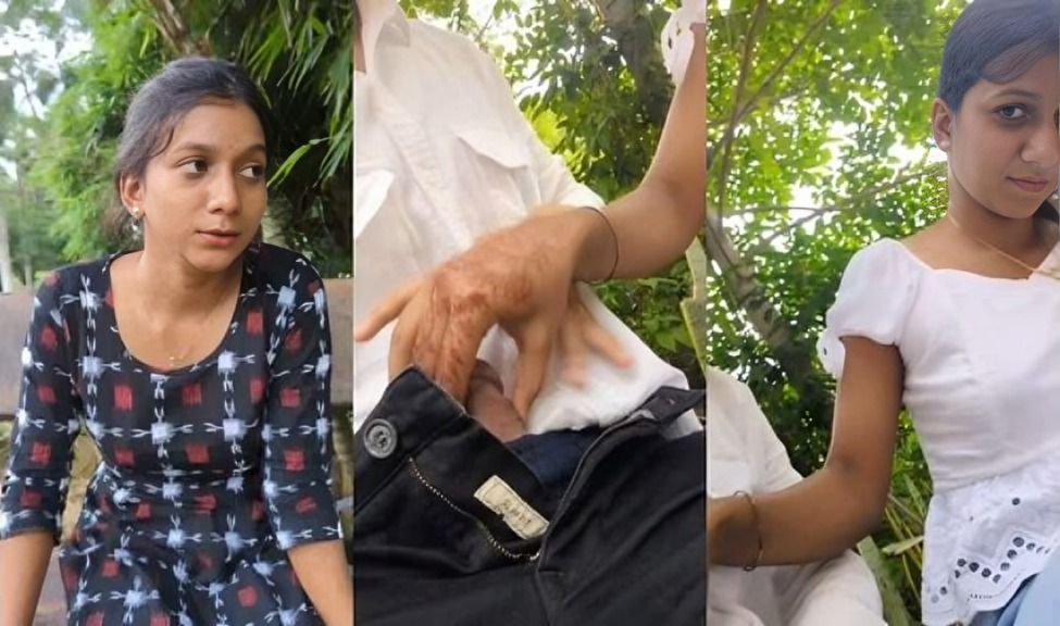 Cute Indian Girl Play With Lover Dick In Park