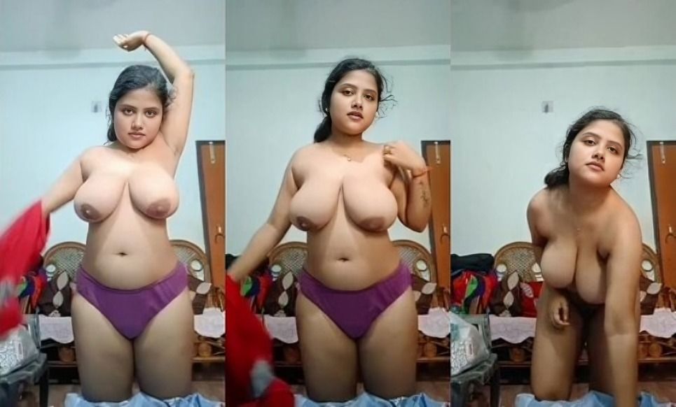 Cute Indian Girl Shows Her Big Boobs Mangoes