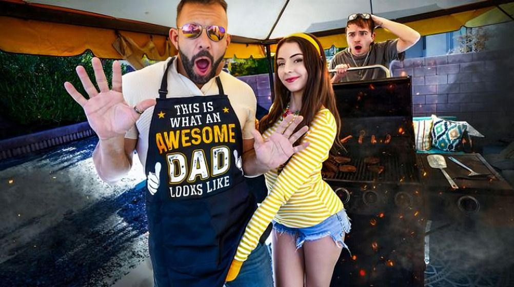 [FamilyStrokes] Serena Hill – “i’ll Drain Your Cock Before The Bbq” Serena Gets Marinated In Dadd…