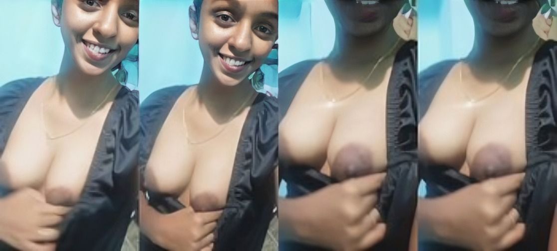 Cute Indian Girl Shows Boobs Night Dress