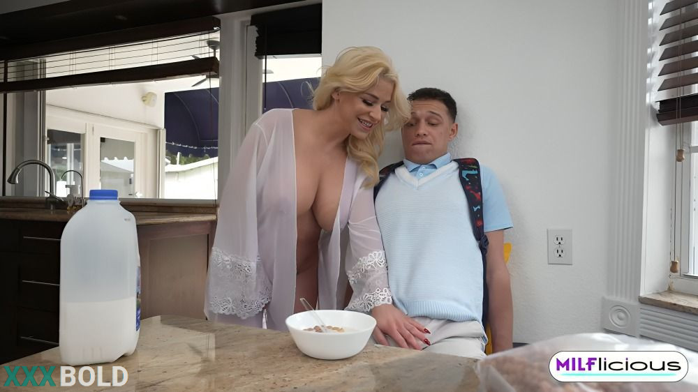 Spencer Scott Horny Busty Stepmom Wants A Creampie Before I Leave For My Class