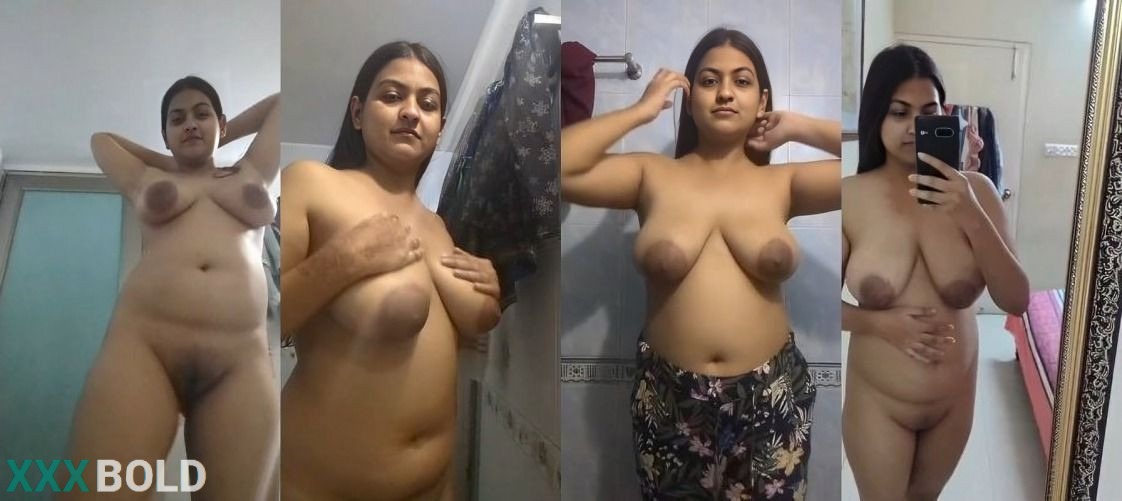 Horny Bigbooby Bengali Girl Pressing Boobs Showing Ass