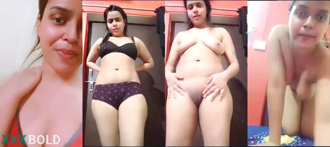 Beautiful Desi Chubby Girl Stripteasing & Fingering Tight Shaved Pussy